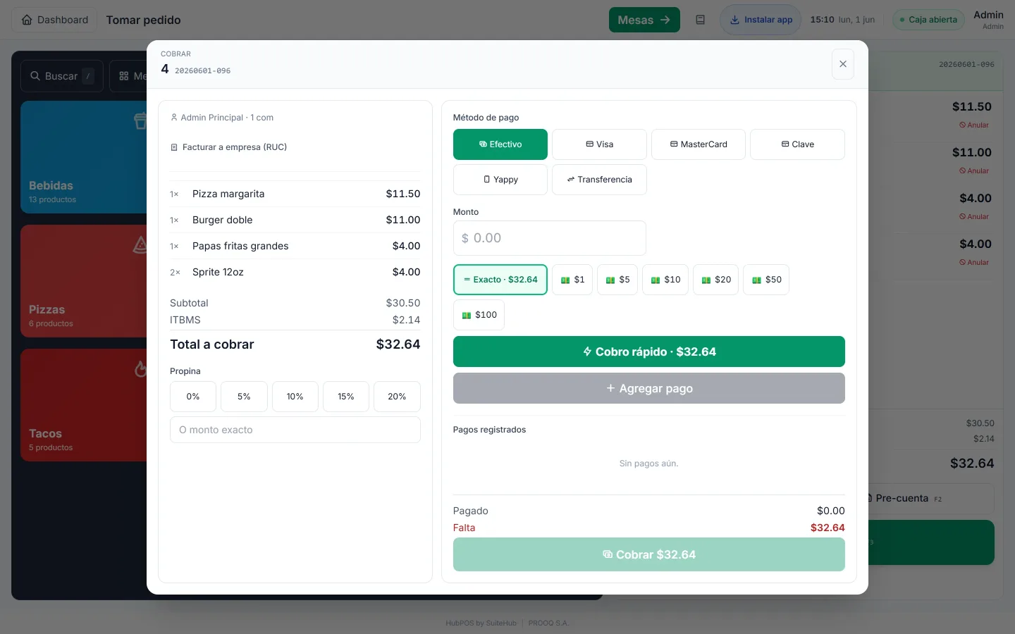 SuiteHub — cobro y facturación electrónica